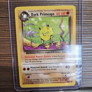 Dark Primeape Pokemon Trading Card